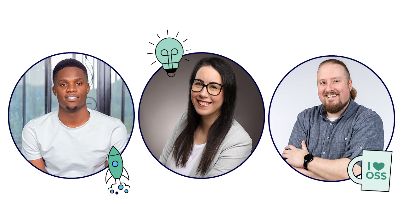 Daniel, Catrice und Sebastian verstärken seit 2025 Open Elements